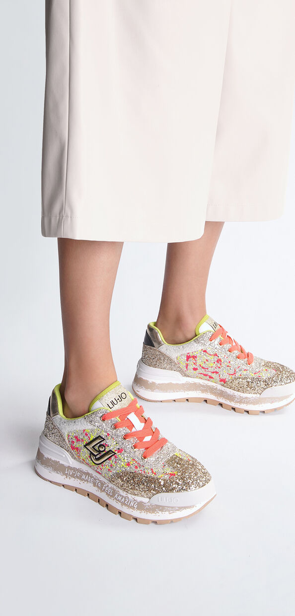 Liu Jo Sneakers platform full glitter