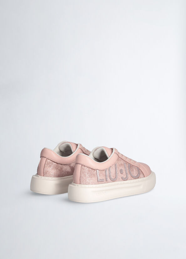 Liu Jo Sneakers Rosa Con Maxi Logo
