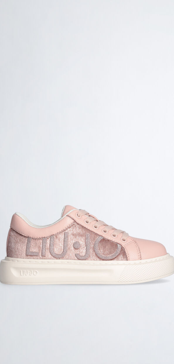 Liu Jo Sneakers rosa con maxi logo