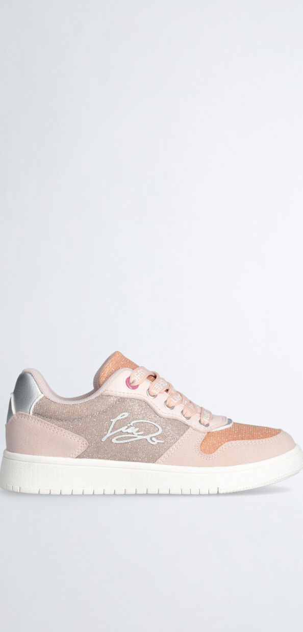 Liu Jo Sneakers rosa in mesh glitter