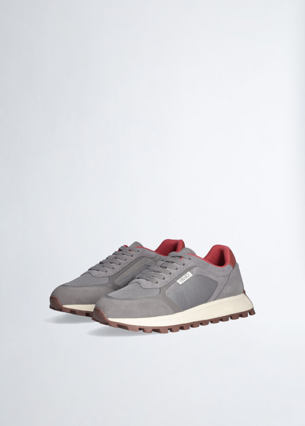 Liu Jo Sneakers Uomo In Suede E Mesh