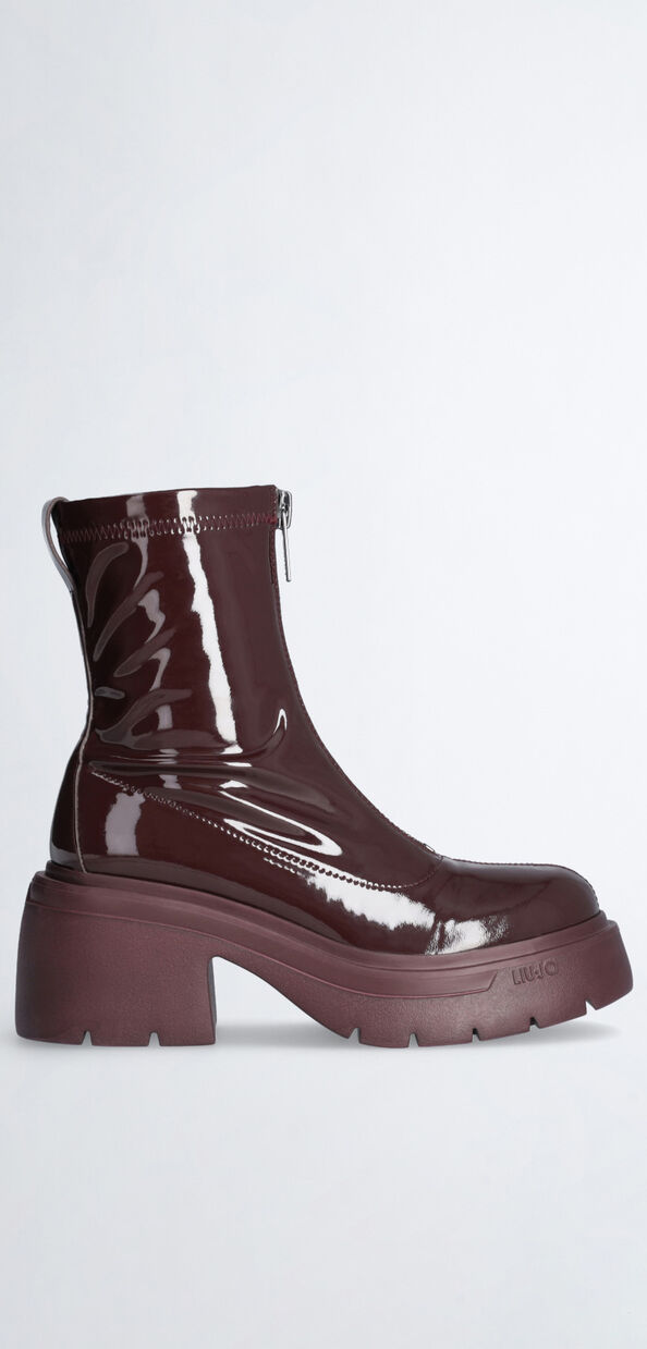 Liu Jo Stivaletti bordeaux in vernice