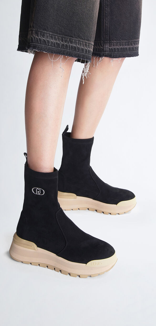 Liu Jo Stivaletti neri con logo