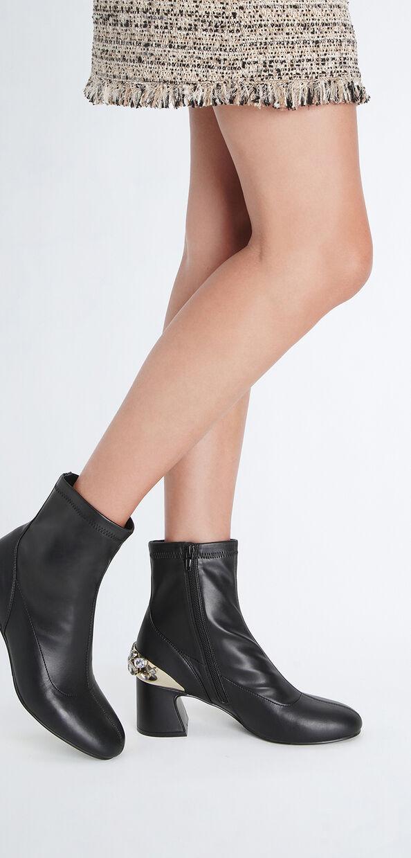 Liu Jo Stivaletti neri con pietre gioiello