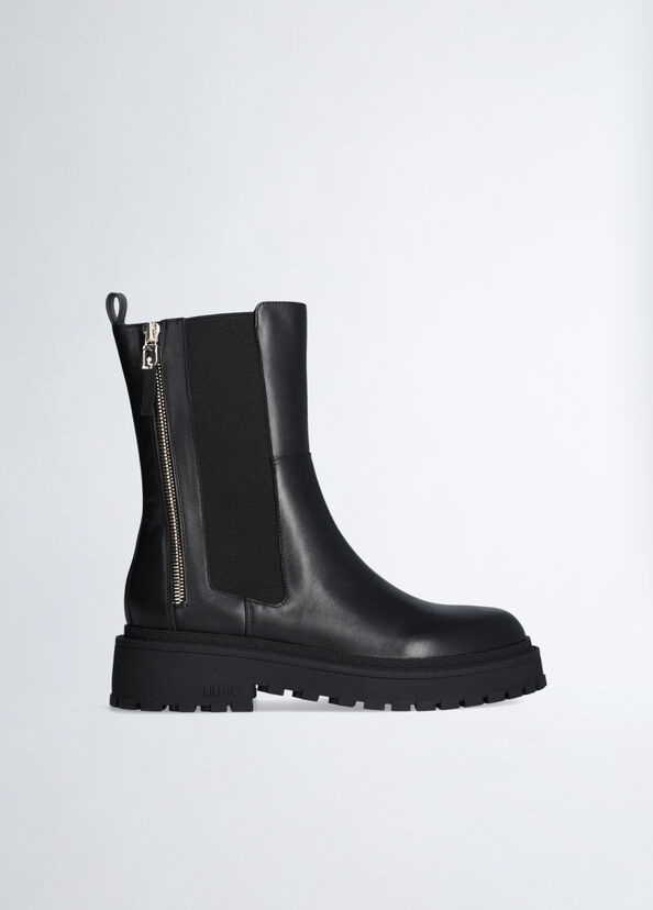 Liu Jo Stivaletti Neri Con Zip