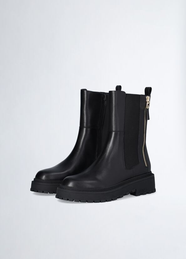 Liu Jo Stivaletti Neri Con Zip