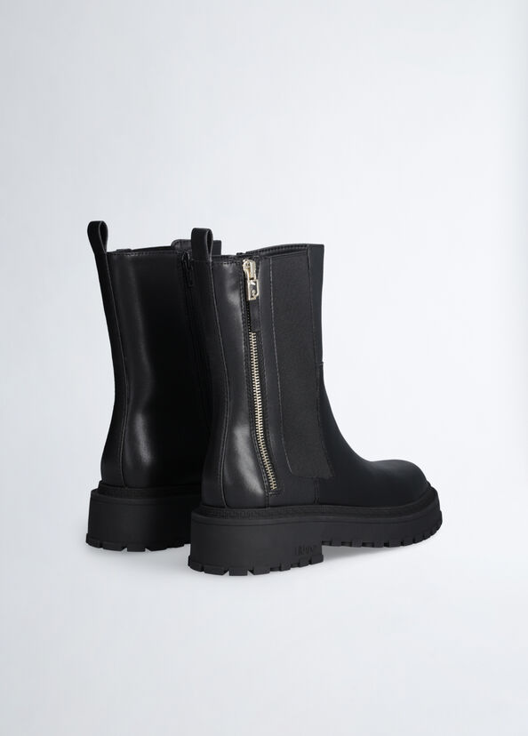 Liu Jo Stivaletti Neri Con Zip