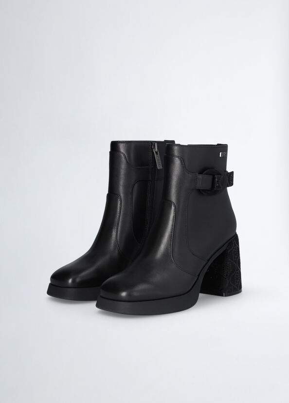 Liu Jo Stivaletti Neri In Pelle