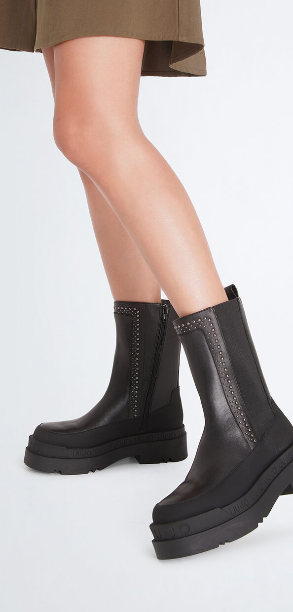 Liu Jo Stivaletti neri in pelle