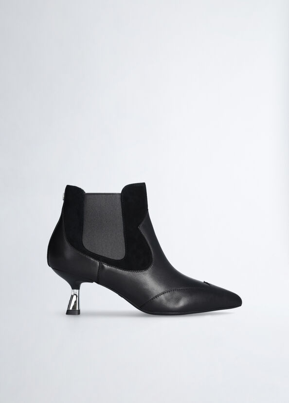 Liu Jo Stivaletti Neri In Pelle