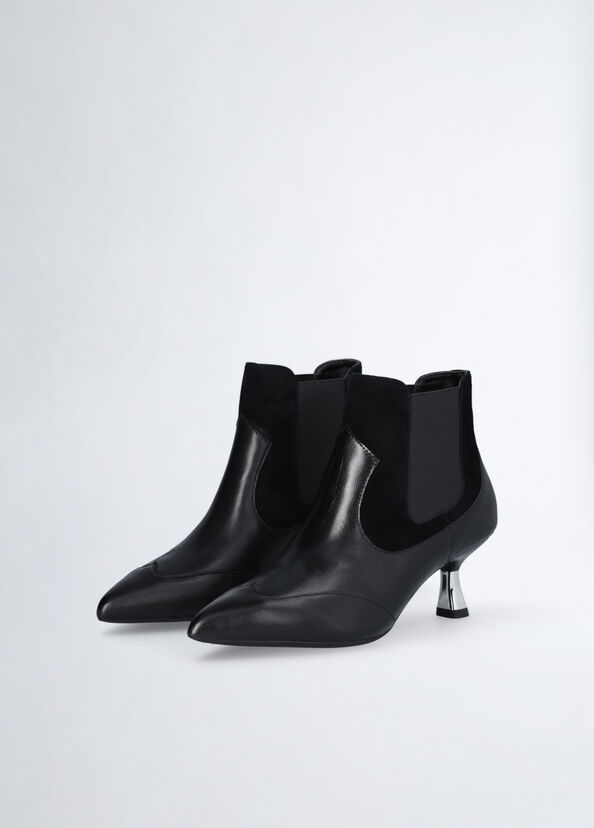 Liu Jo Stivaletti Neri In Pelle