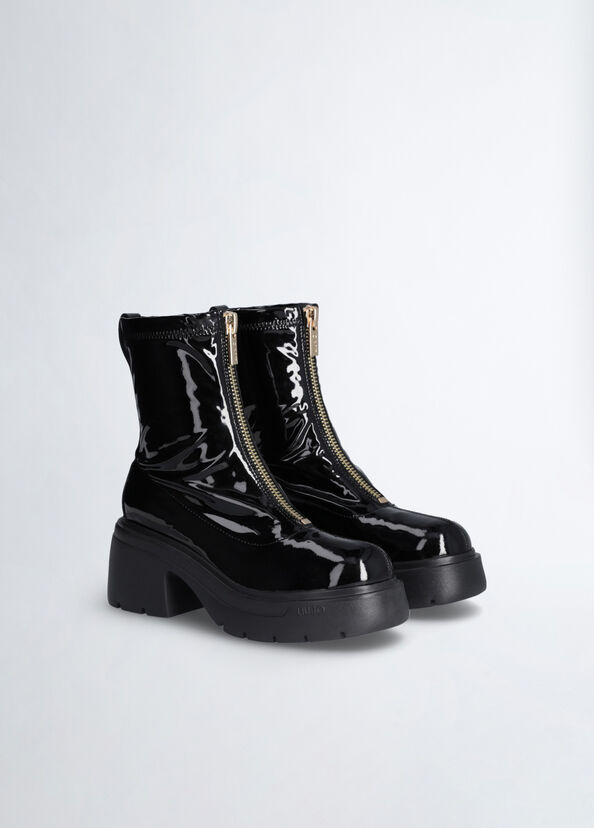 Liu Jo Stivaletti Neri In Vernice