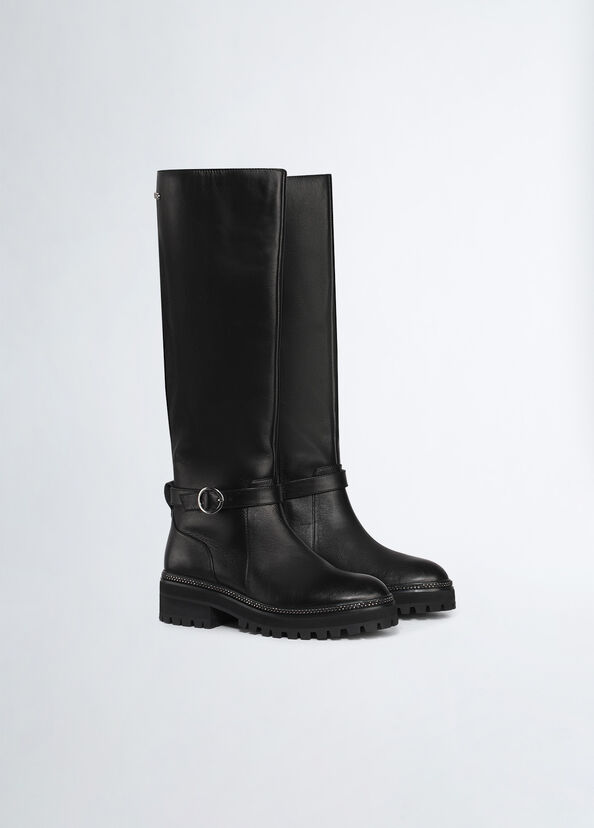 Liu Jo Stivali Alti In Pelle