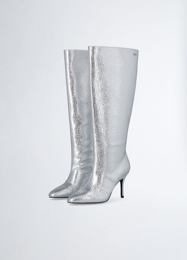 Liu Jo Stivali Alti Stampa Coccodrillo