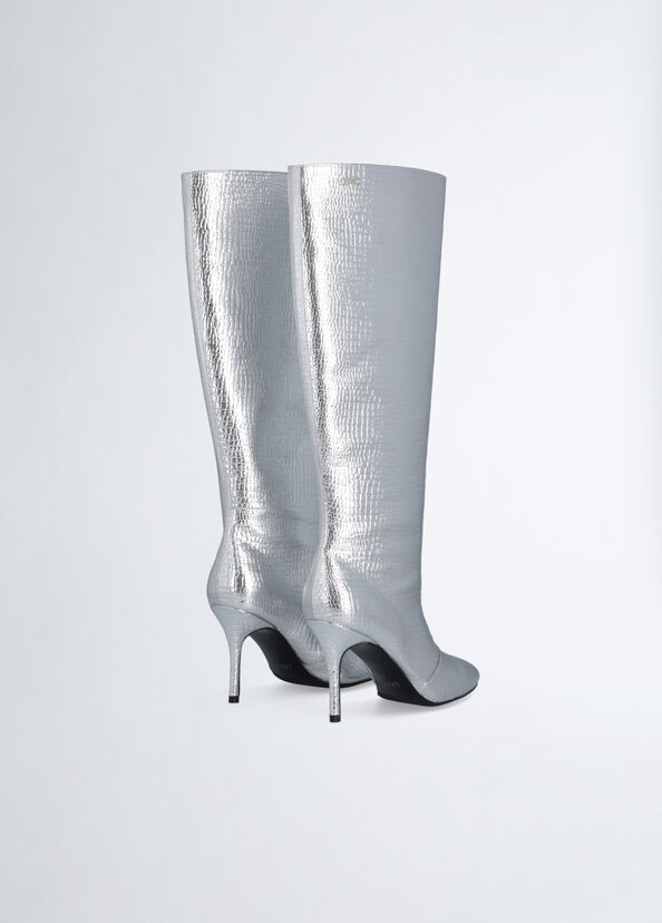 Liu Jo Stivali Alti Stampa Coccodrillo