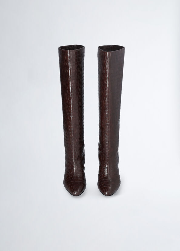 Liu Jo Stivali Alti Stampa Coccodrillo