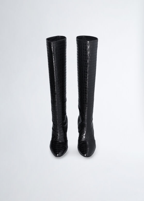 Liu Jo Stivali Alti Stampa Coccodrillo