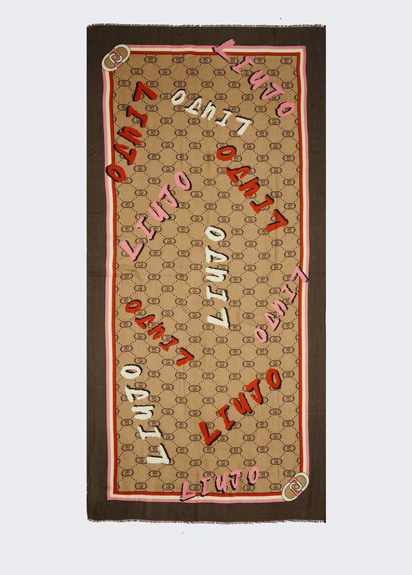 Liu Jo Stola In Misto Lana Stampata