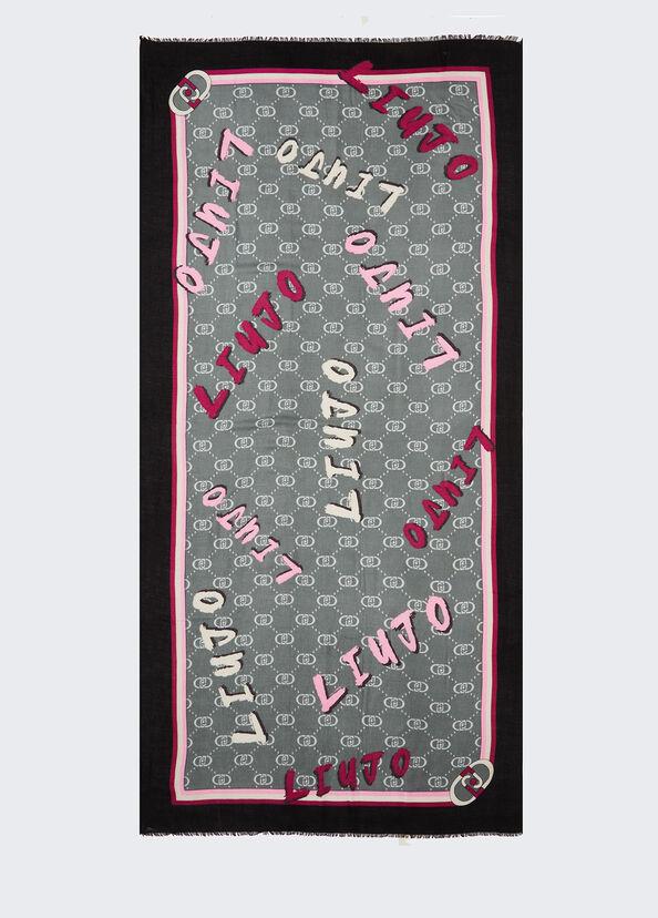 Liu Jo Stola In Misto Lana Stampata