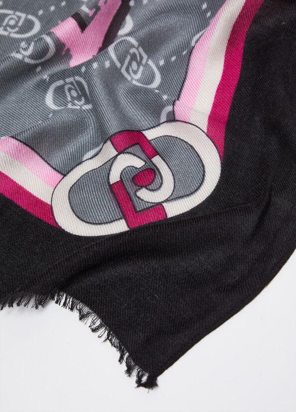 Liu Jo Stola In Misto Lana Stampata