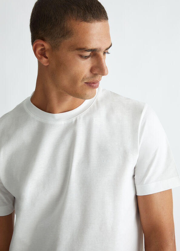 Liu Jo T-shirt Bianca Con Logo