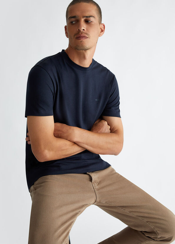 Liu Jo T-shirt Blu In Cotone