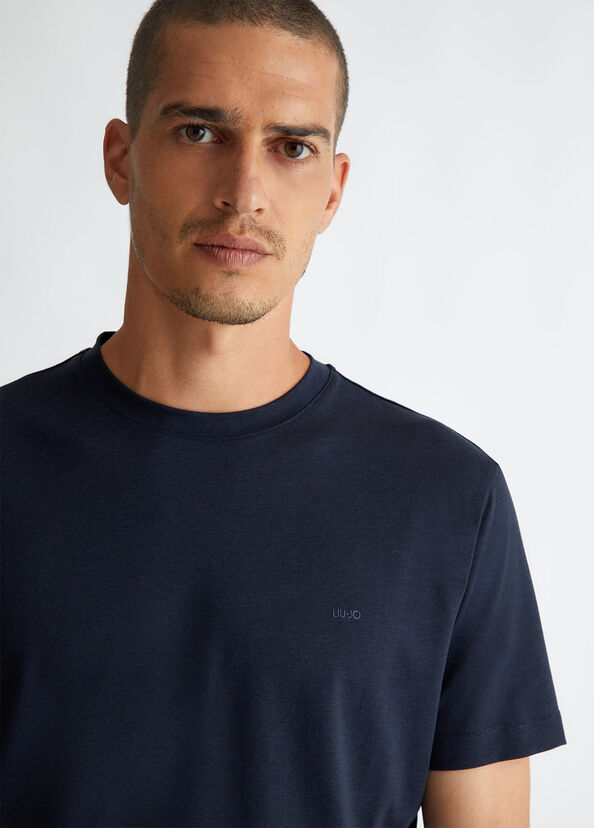 Liu Jo T-shirt Blu In Cotone