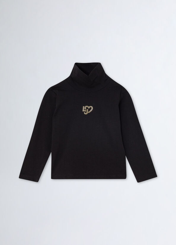 Liu Jo T-shirt Con Cuore E Strass