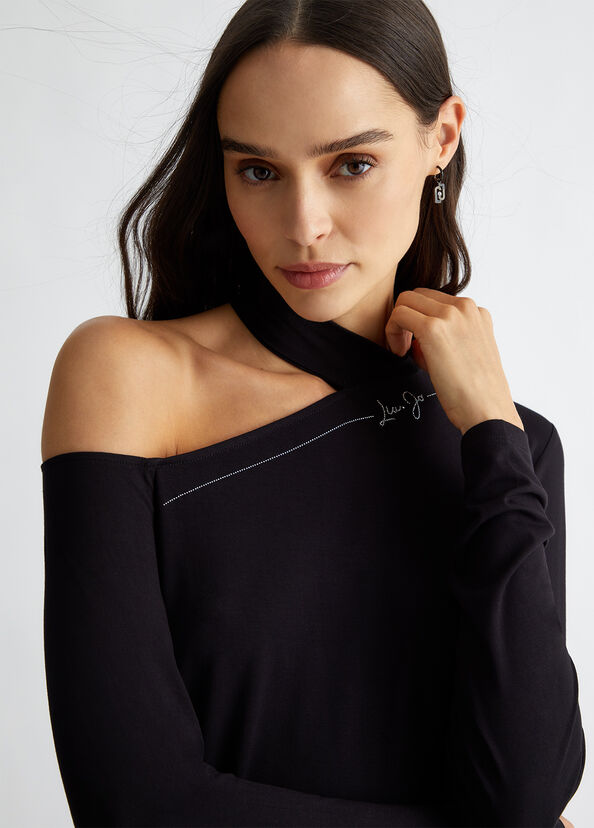 Liu Jo T-shirt Con Logo E Strass