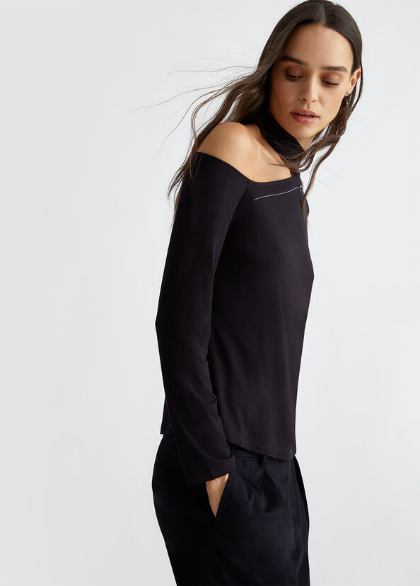 Liu Jo T-shirt Con Logo E Strass