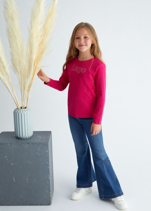 Liu Jo T-shirt Con Logo E Strass