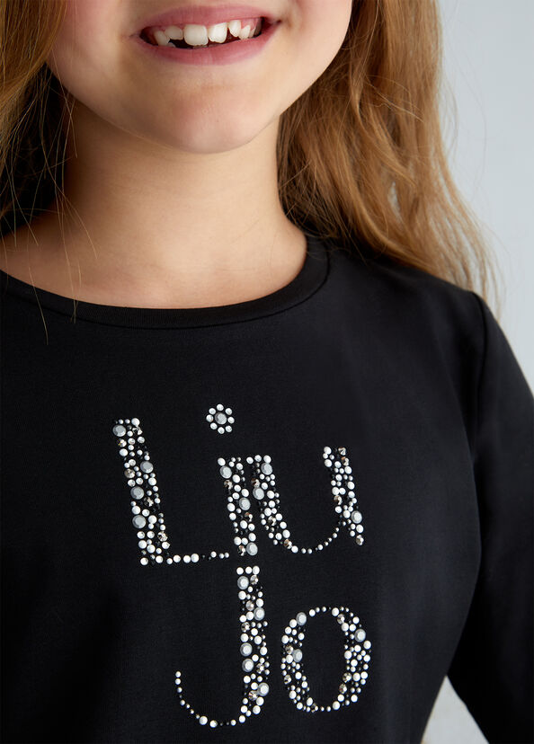 Liu Jo T-shirt Con Logo E Strass