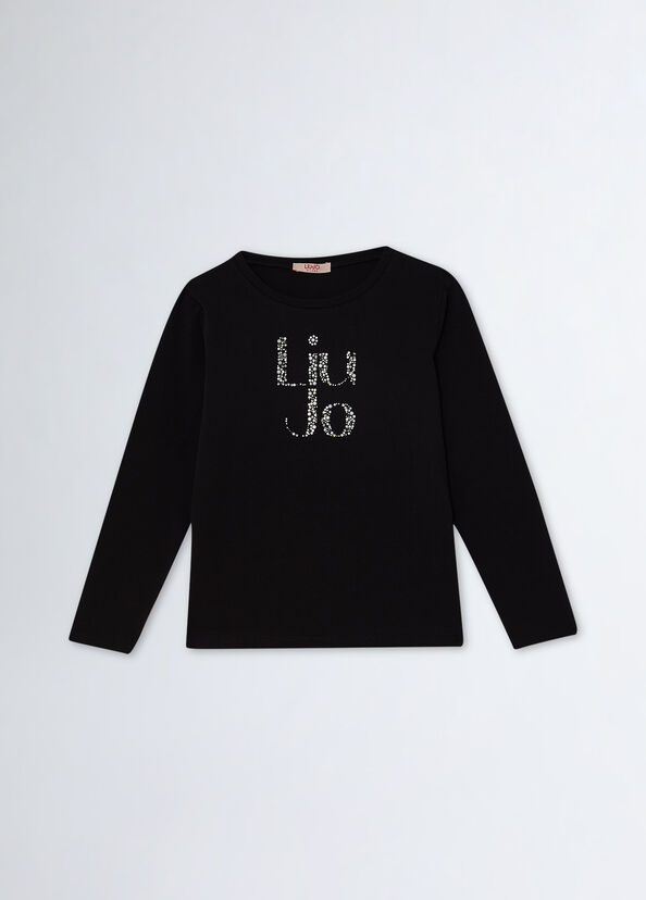Liu Jo T-shirt Con Logo E Strass