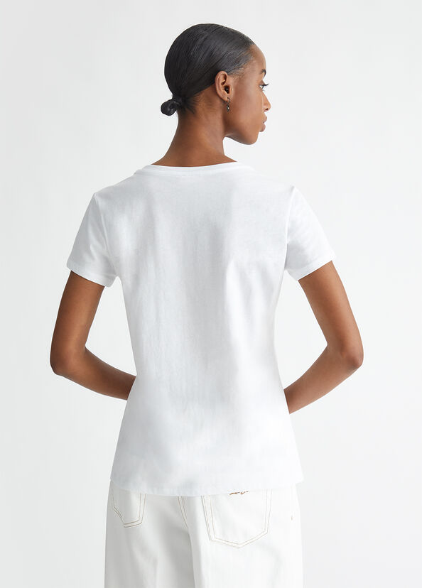 Liu Jo T-shirt Con Logo E Strass