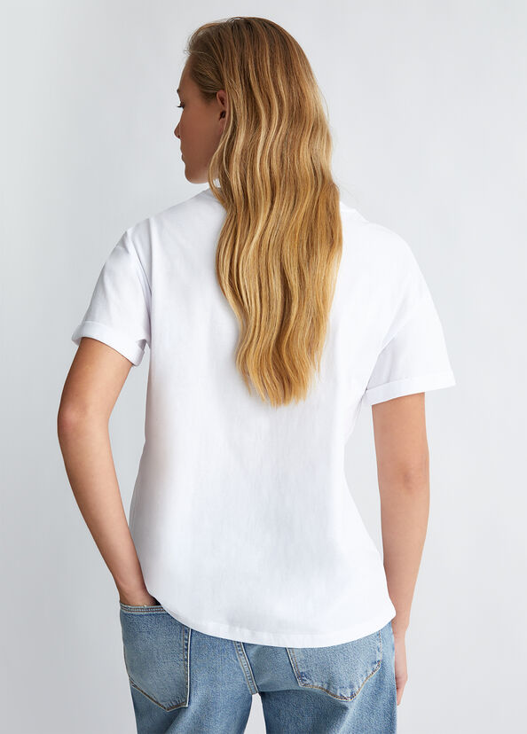 Liu Jo T-shirt Con Stampa E Applicazioni