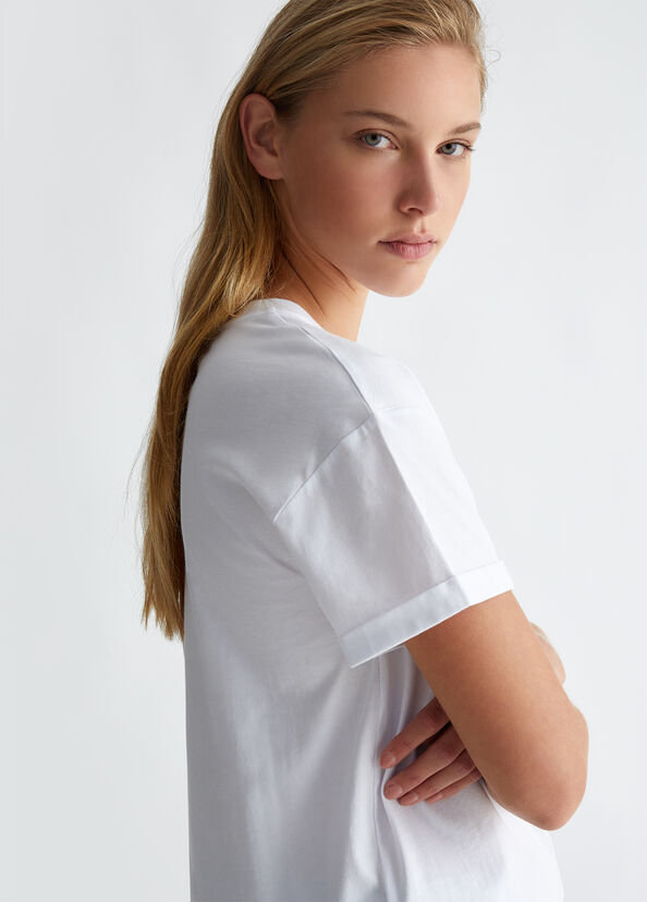 Liu Jo T-shirt Con Stampa E Applicazioni