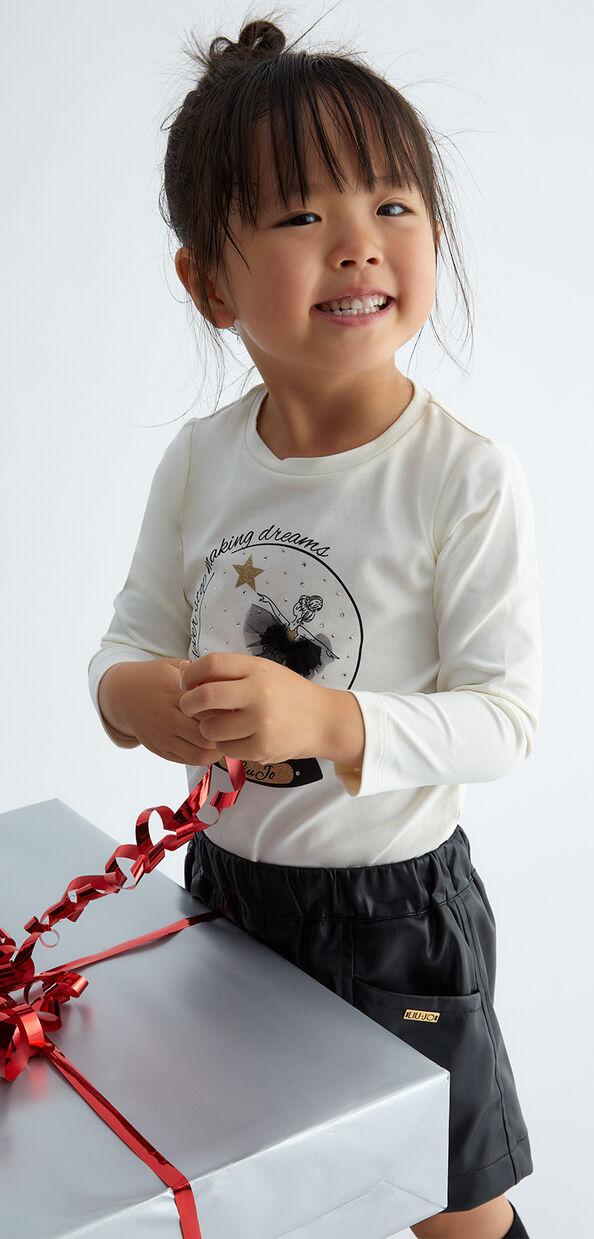 Liu Jo T-shirt con stampa e strass