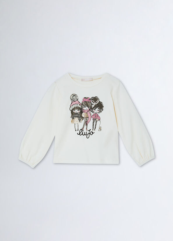 Liu Jo T-shirt Con Stampa E Strass