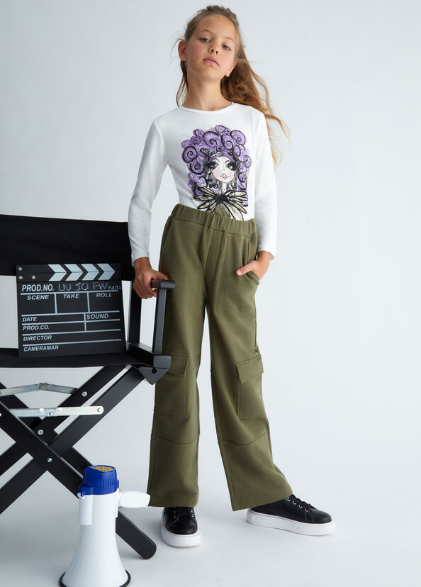 Liu Jo T-shirt Con Stampa E Strass