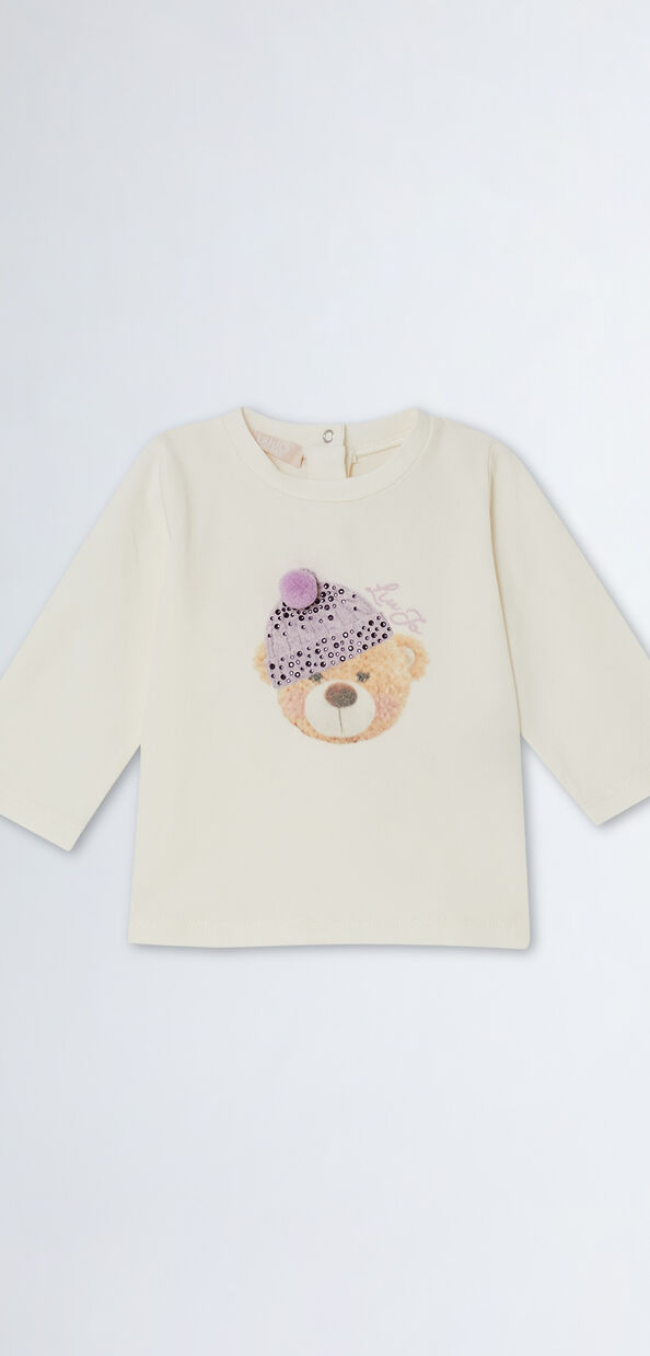 Liu Jo T-shirt con stampa e strass