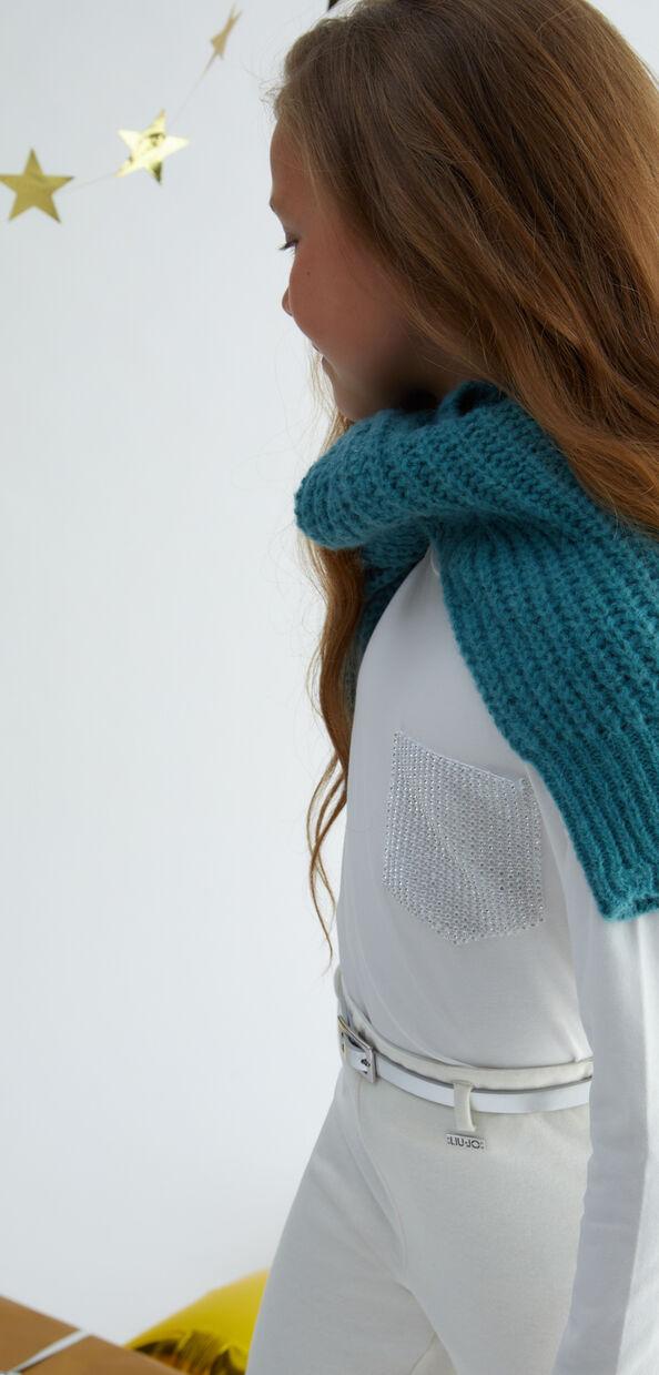 Liu Jo T-shirt in cotone con strass