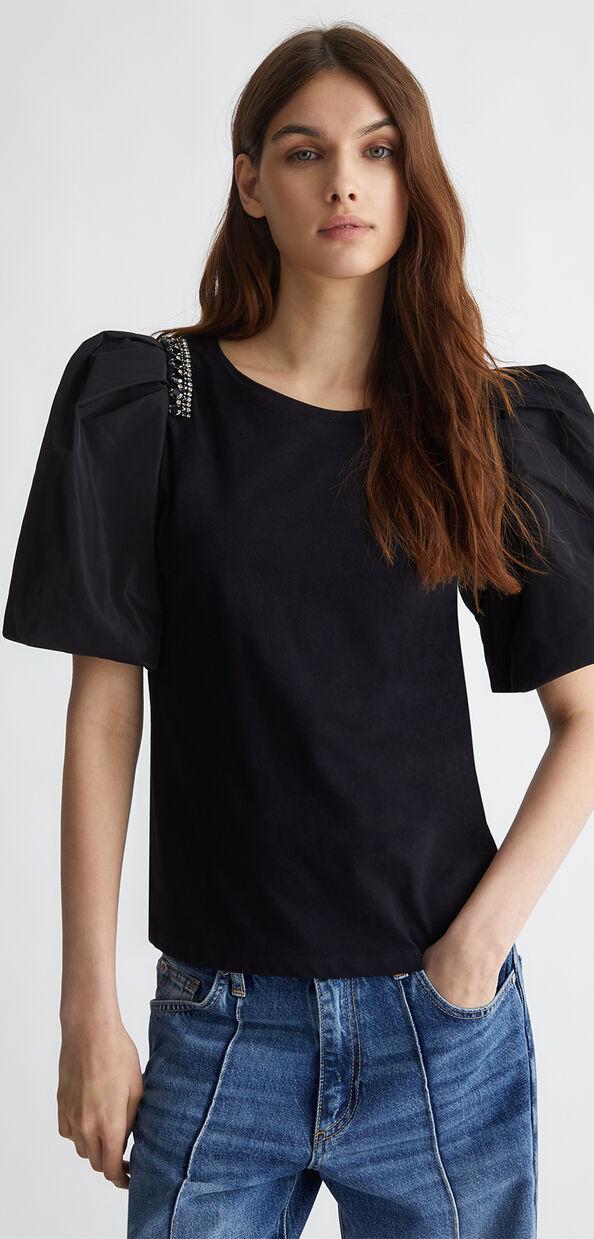 Liu Jo T-shirt in jersey con strass