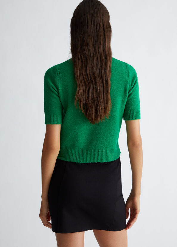 Liu Jo T-shirt In Misto Lana E Alpaca