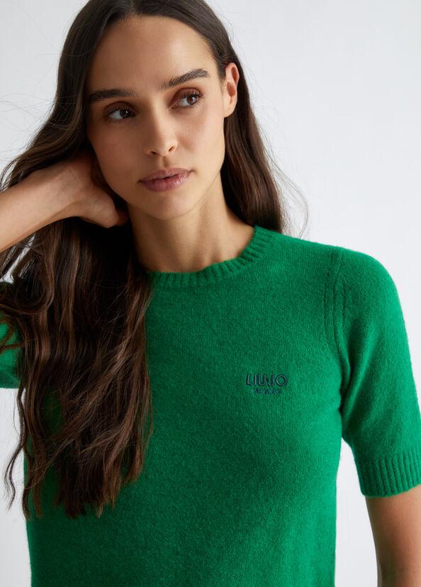 Liu Jo T-shirt In Misto Lana E Alpaca