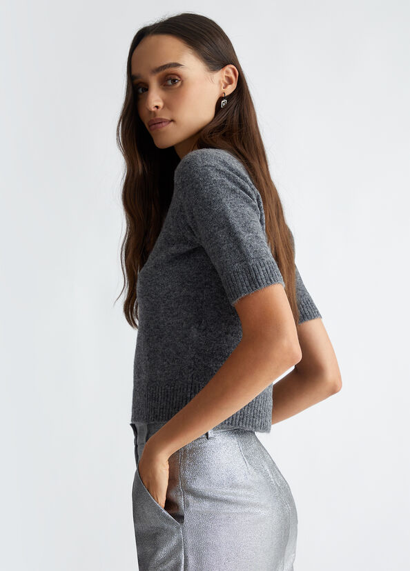 Liu Jo T-shirt In Misto Lana E Alpaca