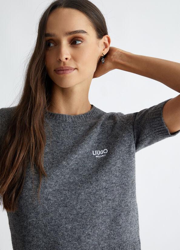 Liu Jo T-shirt In Misto Lana E Alpaca
