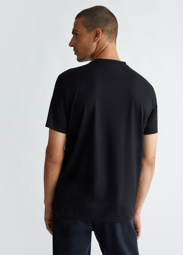 Liu Jo T-shirt Nera In Cotone