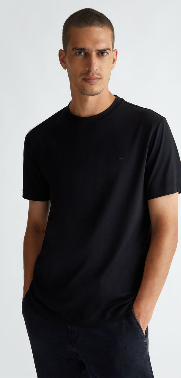 Liu Jo T-shirt nera in cotone