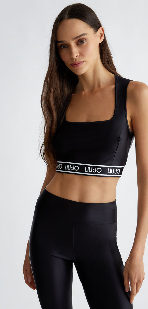 Liu Jo Top in jersey con logo