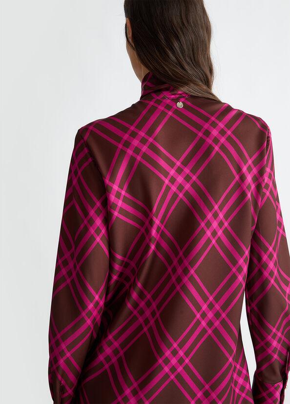 Liu Jo Vestito Chemisier In Raso Stampato